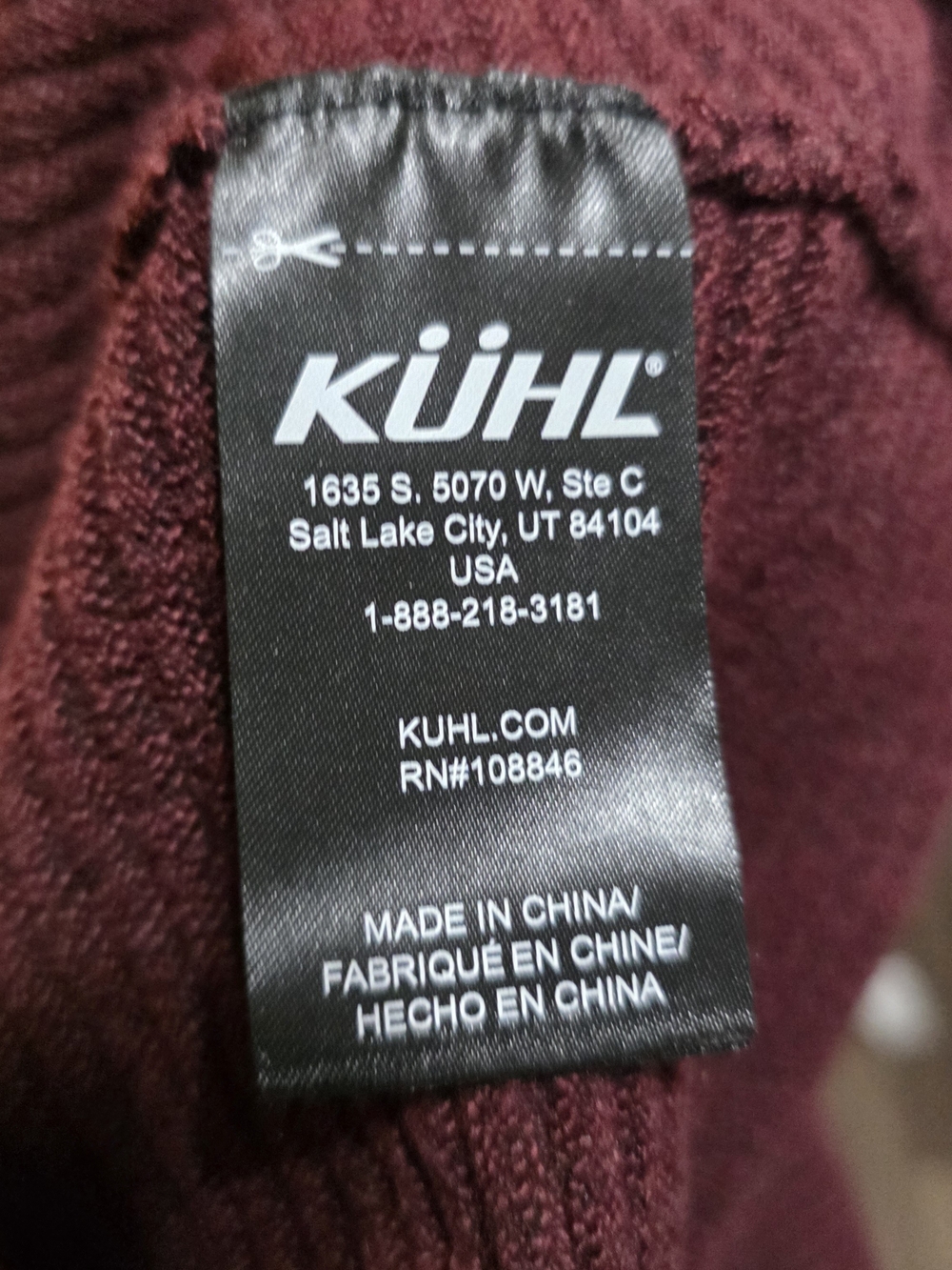 KÜHL Women's Burgundy Ribbed Turtleneck Sweater XL Oversized Cozy Knit Pullover - Picture 8 of 9